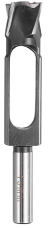 QUARKZMAN Bois Tenon Cheville Bouchon Fraise 15mm Métrique Tenon Cheville Outils de coupe Foret Mèche Haute Vitesse Acier Bois Bouchon Cheville Fraise avec Queue ronde