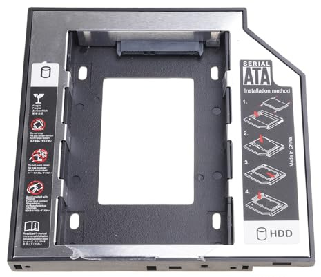 9.5 millimetri 12.7 millimetri Hard Drive Caddys Case Adapter Per Computer Portatili Supporto SATA HDD Installazione Facile Installa HDD Caddys