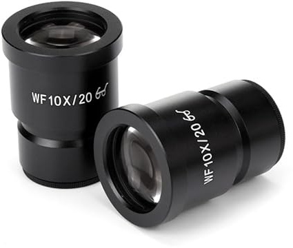 2PCS WF10X Mikroskop Okulare for Stereo Mikroskop Mit Absehen Breite Feld Hohe Austrittspupillenabstand Okular Objektiv Augen Zubehör(WF10X MS30.5mm)