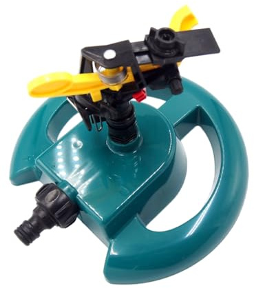 LOORGVEL Arroseur Rotatif Automatique 360° pour Pelouse Et Jardin Jardin Extérieur Base Disque Solide Économie d'eau Irrigation