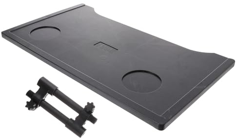 HOODANCOS Table Amovible pour Fauteuil Roulant avec Porte-gobelet Plateau Épais Plastique Anti-chute Accessoire et Facile à Installer pour Fauteuils Adultes