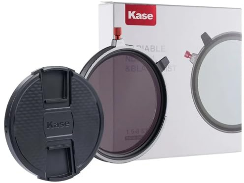 Kase 82 mm 3 en 1 - Diaphragme variable ND1,5-8 + CPL + Black Mist 1/4, filtre à densité neutre ND3 à ND236, filtre polarisant circulaire, filtre à effet multicouche pour studio