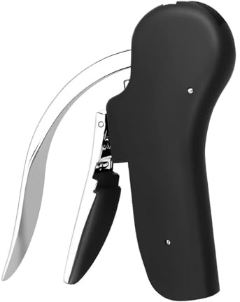 Wine Bottle Opener Vertical Lever Corkscrew with Built-in Manual Handheld with Ergonomic Pump