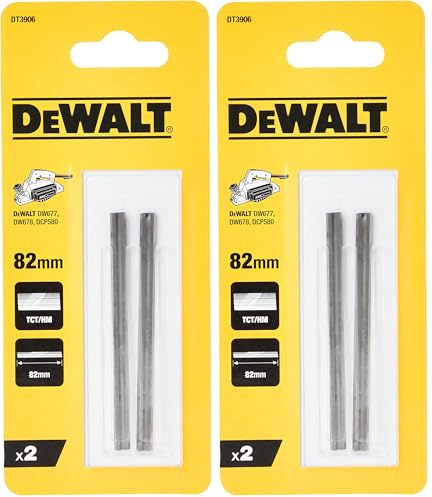 DeWalt DT3906-QZ Tct Reversible Planer Blades (2) 82mm (Pack of 2)
