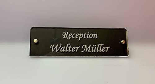 Tisch Aufsteller Gravur Namenschild Acryl