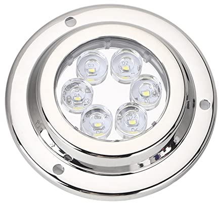 Boot Hecklicht, Bootslicht Weißes Segeln Signal Lichter Unterwasserlicht IP68 Wasserdicht Edelstahl LED Boot Licht Navigations Anker Heck Beleuchtet Yacht-Transom-Licht für Marine Yachtboote