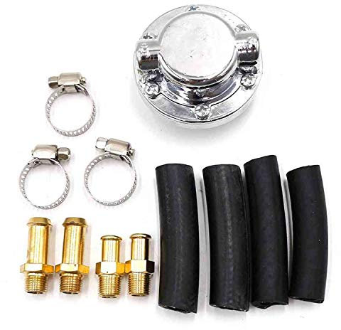 Auto Instrumente Manuell Einstellbarer 1-5 PSI Kraftstoffdruckregler for die Kraftstoffpumpe des Vergasermotors