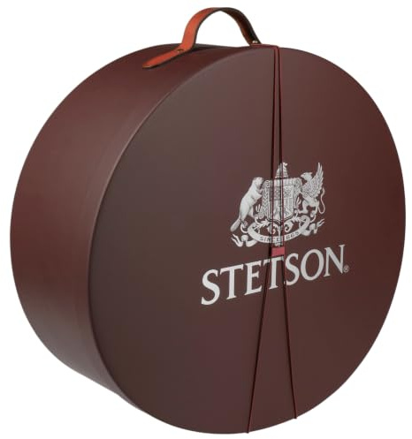 Stetson Classic Hat Box Formstable Cardboard Hatcase Unisex Summer Winter Brown