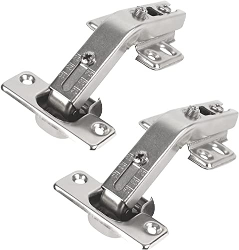 BANSHAN 135 Degree Cabinet Hinge Kitchen Cabinet Door Hinge Cabinet Door Soft Closing Angle Hinge Wardrobe, 1 Pair (4 Holes)