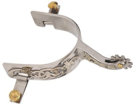Focket Speroni Western da Cowboy, 2 Pezzi Speroni da Cavallo in Acciaio Inossidabile Squisito Vintage con Ingranaggio Rotante,Speroni da Stivale Steampunk in Metallo di Ottima Lavorazione