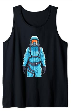 Blauer Quarantäne-Schutzanzug Kostüm für Verliebte Tank Top