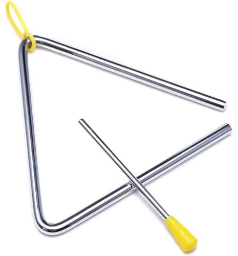 GNHG Triangel Musikinstrument, Musikinstrumente, 5 Zoll,Triangel Percussion, Tamburin Kinder, Musikalisches Dreiecksinstrument mit Schlägel, für Schulkinder und Anfänger Beim Musizieren