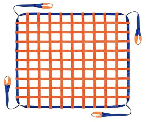 Hangendes Hebenetz - Flaches Nylonnetz, Anhängernetz, Schutznetz Garten, Cargonetz Heavy Duty, Für Treppenhebungsnetz, Frachtnetz, Anpassbar, Last 0,3-3,5 Tonnen ( Size : 4 X 4M/Mesh 20cm/Load 3.5t )
