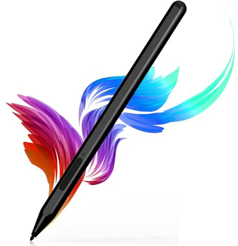 Uogic Eingabestift für Microsoft Surface Pro 10/9/8/X/7+/6/5/4/3, Surface Go 3/2/1, Surface Laptop/Studio/Book 4/3/2/1 mit Handflächenablehnung, glattes Schreiben, 1024 Druckstufen, Rechargeable