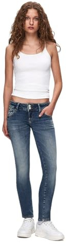 LTB Molly 200 Jean pour Femme, Taille Basse, Coupe ajustée, en Coton Extensible, Bleu W27-W34, Bleu, 28W / 32L