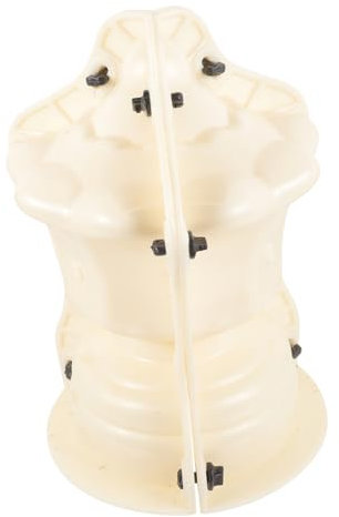 HOMSFOU Stampo Struttura Semplice a Forma di Sfera e Facile da Usare in Plastica Beige per Colonna Romana per Decorazioni Balcone e Villa