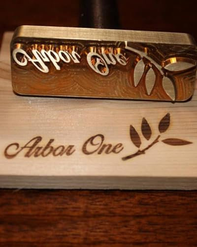 Brandeisen personalisierter Logo-Branding-Eisenstempel, Metallbrandeisen für Holz, Kuchen, Leder, Backen, Fleischbranding (2,54 cm)