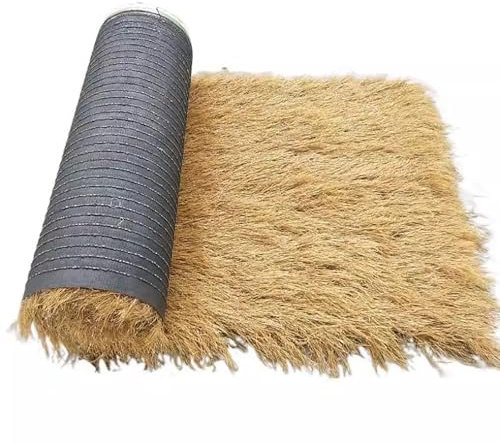 Techo De Paja Artificial, Rollo De Paja De Palma Sintética Mexicana, Decoración Estera Paja, Paja De Simulación De PE, Paja Palma Simulado Paja Rollos Para Techos Decorativos(1x16m(3.28x52.49ft))