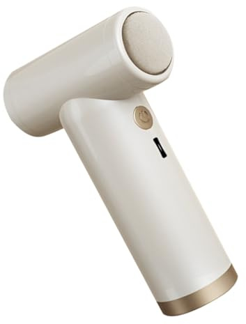 Removedor Eléctrico de Callos para Pies, Blanco, Abs, Portátil | Rutina de Pedicura en Casa, Uso en Baño, Diseño Minimalista y Elegante