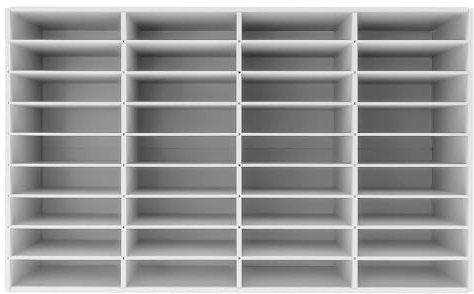 36 Fächer Schreibtisch Organizer, PVC Ablagefächer Briefablage Dokumentenablage Ordnungssystem Büro Aufbewahrung & Organisation zu Hause, Büro, Klassenzimmer, Weiß