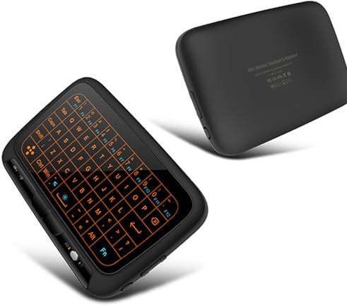 ACAGALA H18+ 2.4GHz Wireless Keyboard Full Touchpad Backlight Keyboard with Large Touch Pad Remote Control for Smart TV Android TV Box PC Laptop