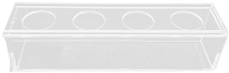 Jarrón de flores de acrílico rectangular | Jarrones para pieza central de boda | Pieza central de florero de acrílico transparente para mesa de comedor