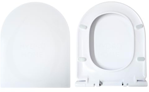 Copriwater compatibile con Moon Rak fissaggio dall'alto Soft Close e Sgancio Rapido termoindurente bianco by HYDRO HOME