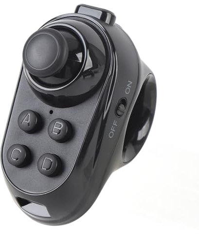 Elprico VR Remote Controller Gamepad,Wireless Gamepad Joystick,Bluetooth Control VR Video, Game, Selfie, Flip E-Book/PPT, Mouse, in Virtual Reality Headset PC Tablet Laptop Smart Phone