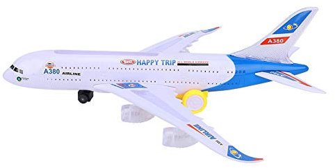 WONZHEC Großes Modell Electric 43 cm Langes Spielzeugflugzeug mit Schall- und Leichter Kinderspielzeug