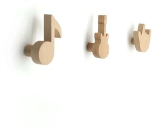 anaan Noti Appendiabiti da Parete Bambini Legno Set 3 Pezzi Cameretta