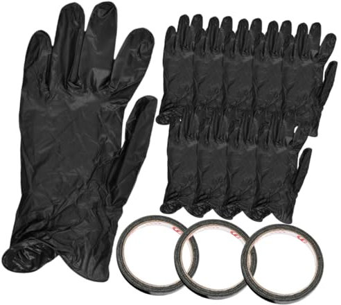 SAFIGLE 1 Set UV Protection Gloves Nail Art Tape UV Gloves for Gel Manicures of Non Damaging Nail Tape for Safe Use Salon for Skin Protection During Manicure