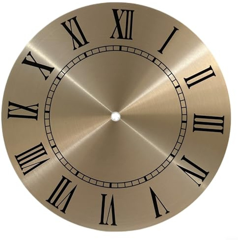 Ersatz-Zifferblatt für Quarz-Wanduhr, 9 5 Zoll Aluminium mit römischen Ziffern