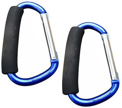 JOINPAYA 2pcs Hammock Hanging Carabiner Buckle Aluminum Buckles Professional Climbing Hooks Key Hangers for Wall Swing Attachments Random Color