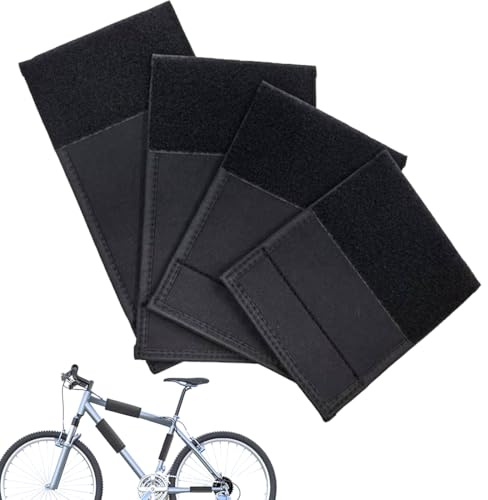VPOUERY Set di 4 protezione telaio bici mtb per il trasporto adatte per portabici Thule, telaio in carbonio, protezione per bicicletta, rimorchio, accessori per e-bike, fissaggio universale