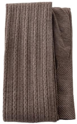 Xoeryoy Cable Knit Tights Women High Elastic Waist Twisted Knitted Tights Striped Cotton Warm for Women Autumn Winter, Coffee