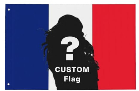 Drapeaux personnalisés, Créez votre propre drapeau avec photo/logo/texte pour le jardin, 2x3/3x5/4x6/5x8ft, Cadeaux de décoration intérieure et extérieure personnalisés – Fête d'anniversaire, journée