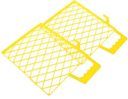 ASAKKURA 2pcs 7-inch Plastic Paint Tray Grids Mesh Liner 200x170mm for Roller Painting and Paint Tray Organization Multi-Functional Screen for DIY and Professional Use