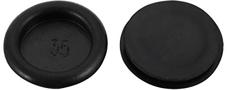 sourcingmap 2pcs 35mm Drill Hole Diameter Electrical Rubber Wire Protection Grommet Gasket