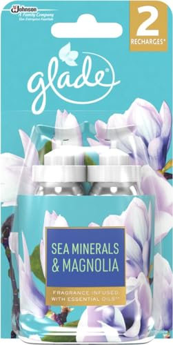 Glade Elegance Sense Air Freshener Refill Spray Sea Minerals/Magnolia Duopack – Pack of 2