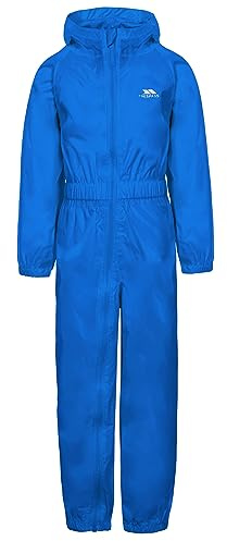 Trespass Kids Waterproof Breathable Rain Suit Button Blue 5/6