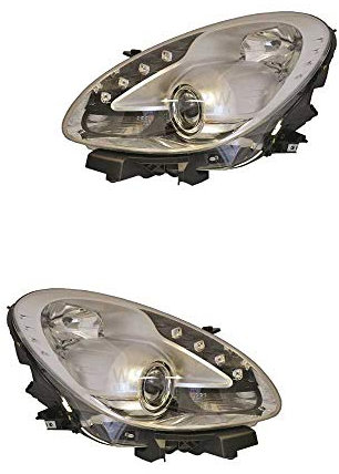 Halogen Scheinwerfer Set links & rechts Hauptscheinwerfer Frontscheinwerfer H7/H1 chrom für Model Giulietta 940 940_