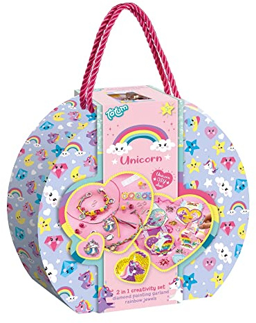 Totum Creativity Unicorn Jewellery Craft Set and Diamond Painting, Multicoloured