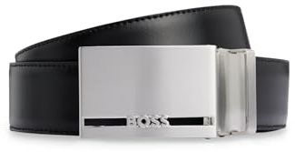 BOSS Mens Galliz Gb35 Branded-keeper reversible belt in Italian leather