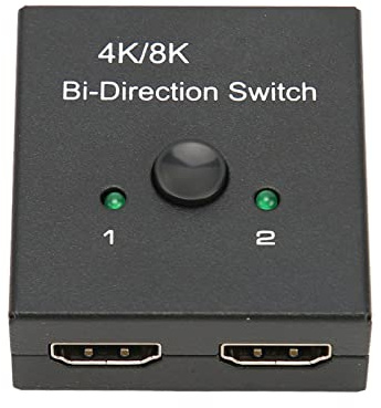 HDMI Switch Splitter, 8K 60Hz 4K 120Hz Bi-Directional HDMI 2.1 Splitter Switcher, 40Gbps 1 in 2 Out/2 in 1 Out HDMI Switch, for PS5/4/3 HDTV