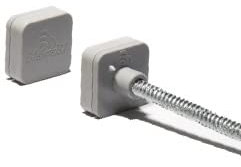 Fermapersiana Ferma Ante Magnetico Quadrato Universale extra forte. (Per Cappotto, Grigio)