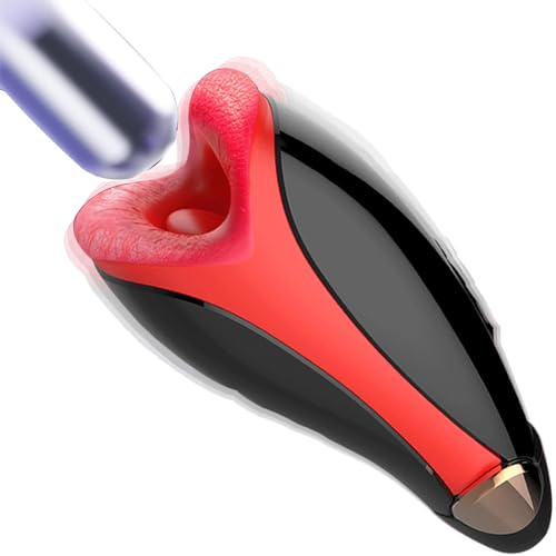 YcsLust Elektrischer Masturbator Cup 10 Vibration und Heizfunktion mit Zunge lecken Penis Vibratoren Elektrische Masturbatoren Penis Trainer