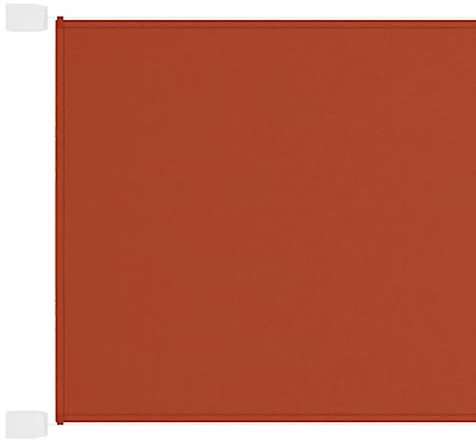 Senkrechtmarkise, Sichtschutzzaun Sonnensegel Seitensichtschutz Sonnenrollo Geeignet für Terrasse Innenhof Garten Balkon Terrakotta 140x600 cm Oxford-Gewebe