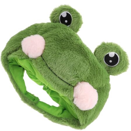 WOFASHPURET Entzückende Mütze mit Froschmotiv Flauschige Häkelmütze für Babys Cosplay & Party-accessoires