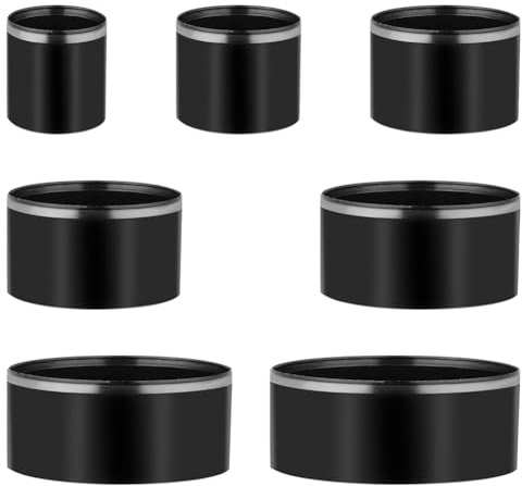 Htuygyjaw Ensemble de Perforatrices de 7 Tailles, Ensemble D'Outils de Coupe de Cercle en Cuir, Perforatrice de Trous Ronds de 20 à 50 Mm, Ensemble D'Outils de Coupe de Poinçon Creux