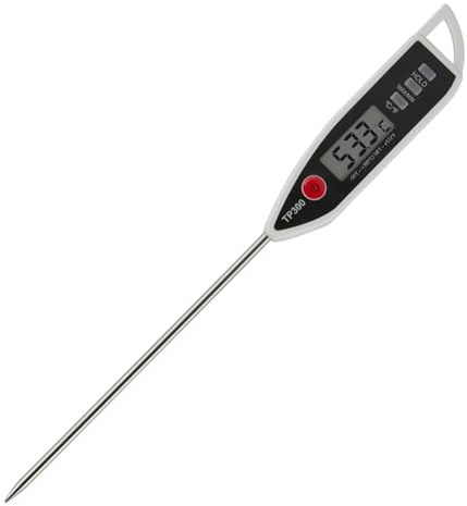 Cooking Thermometer, Waterproof Food Thermometer Black Probe Thermometer Digital Thermometer for Water, Liquid, Candle and Cooking